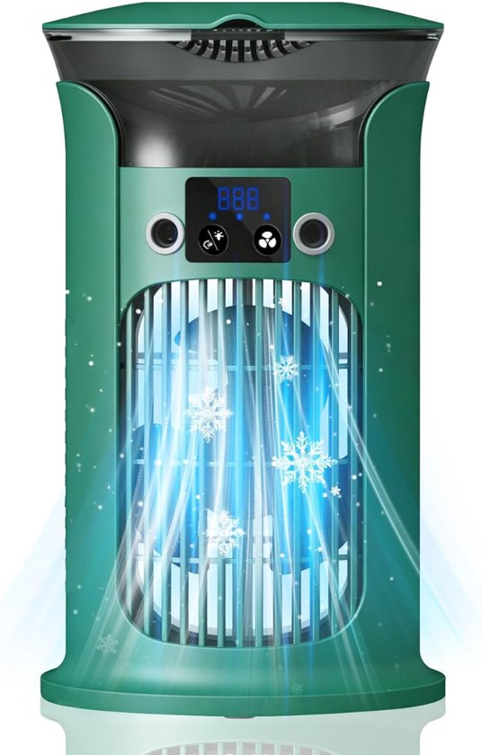 MKSS® Mobiele Airco Zonder Afvoerslang - Aircooler voor Slaapkamer - Draagbare Ventilator