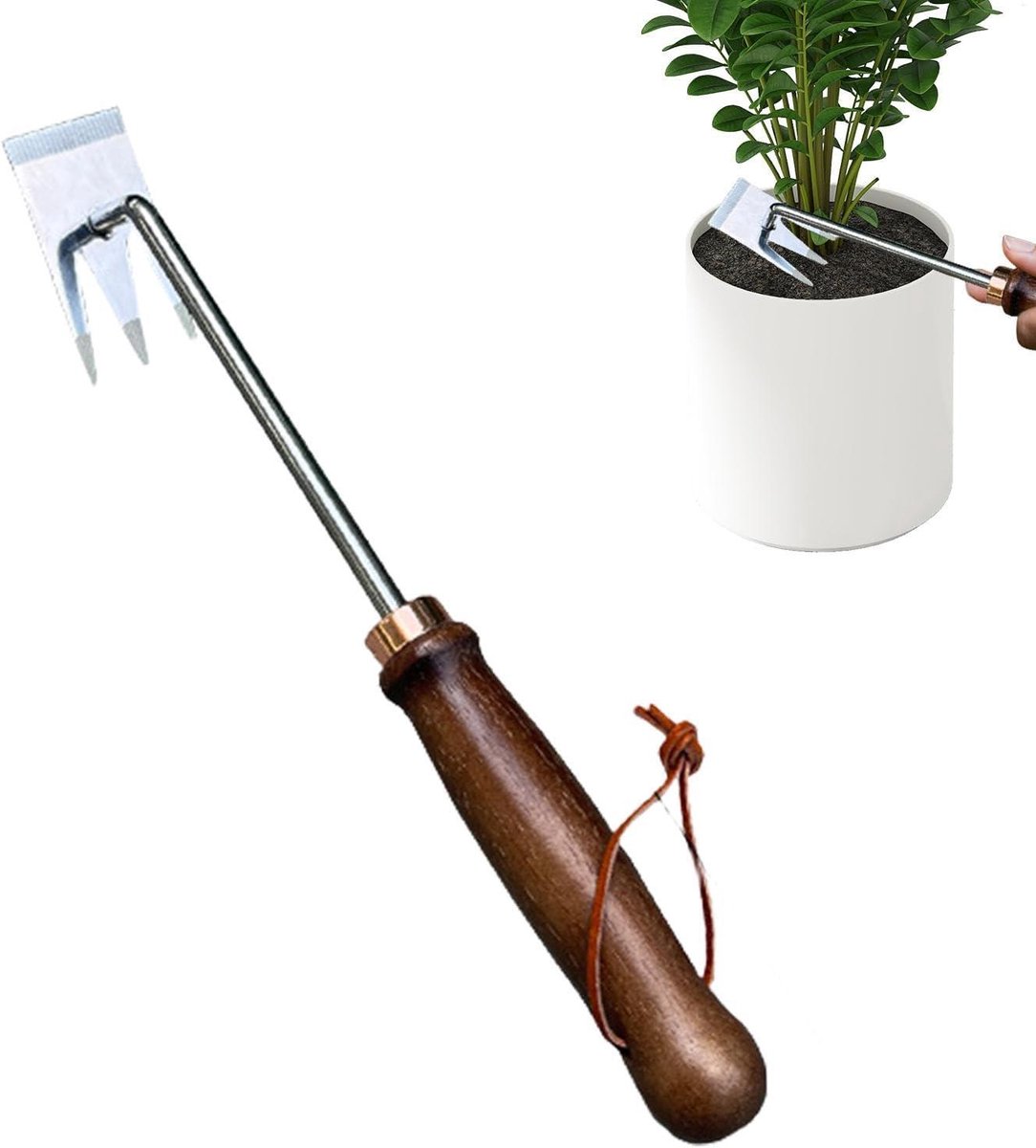 Tuin Wieden Gereedschap - Hand Weder - Onkruid Verwijderen - Verlengde Werkbereik - 36 cm Lengte - Metaal
