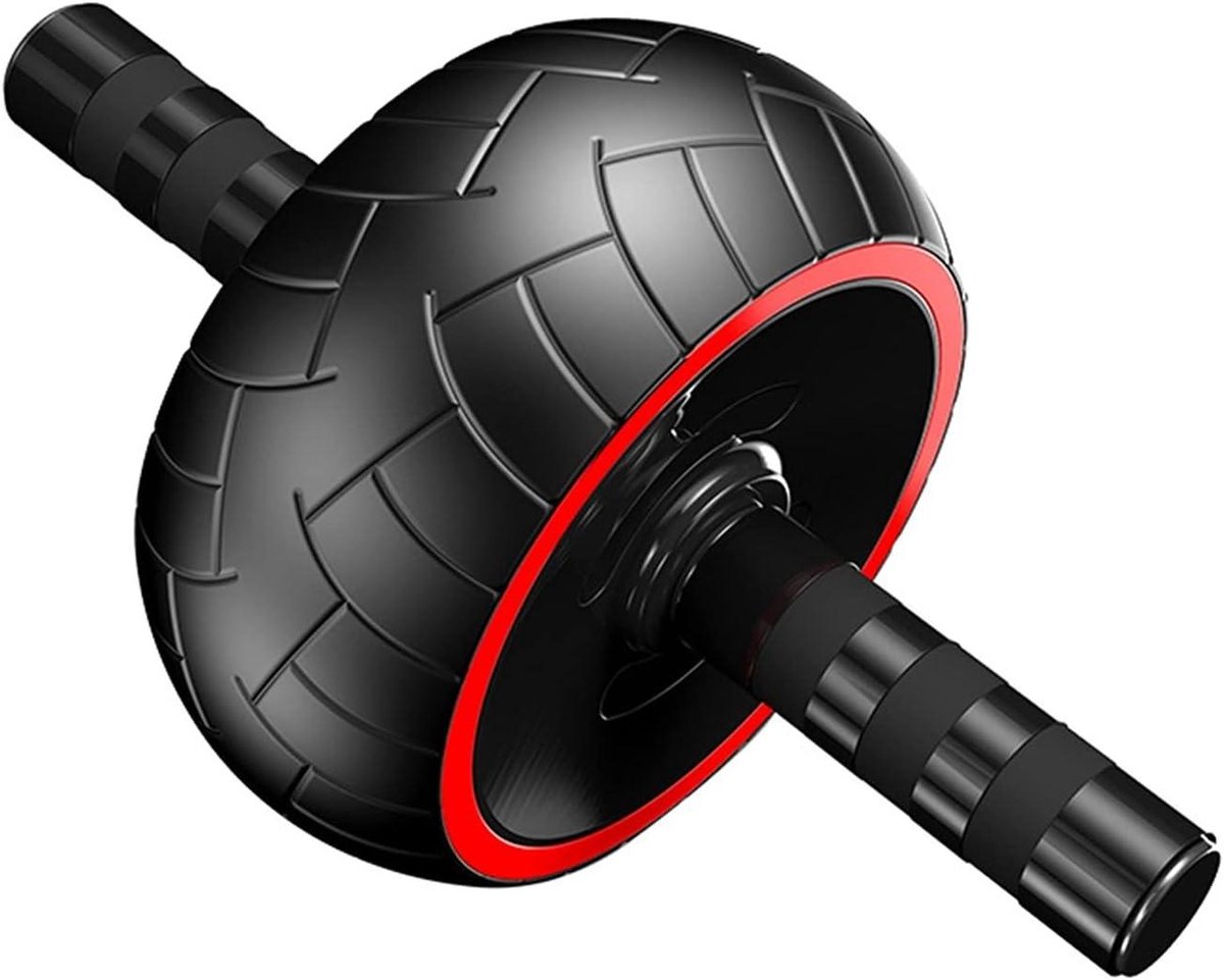 Buikspierroller - Ab roller trainer - Kracht training - Geluidsarm ontwerp - Niet gespecificeerd - Zwart