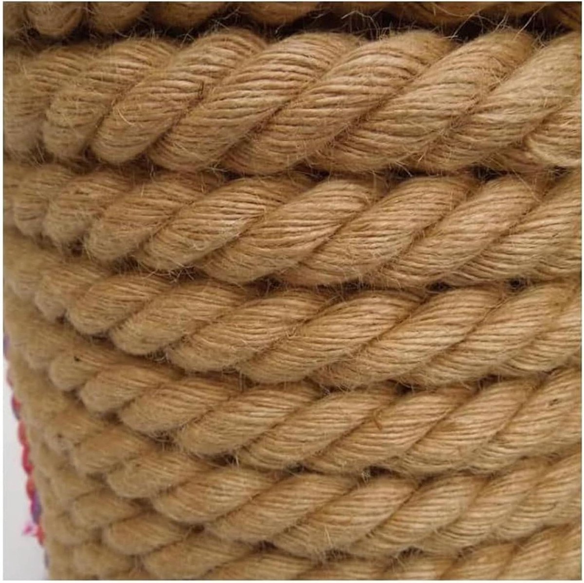 Jute Touw - Hennep Touw - Tuinieren Decoreren - Meerdere Gedraaide Strengen - 18mm 50M - Bruin