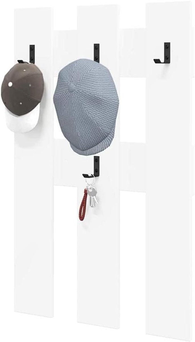 Wandkapstok - Muurhanger Jassen - Gang Opbergen - Bewerkt Hout - 65 x 100 cm - Wit