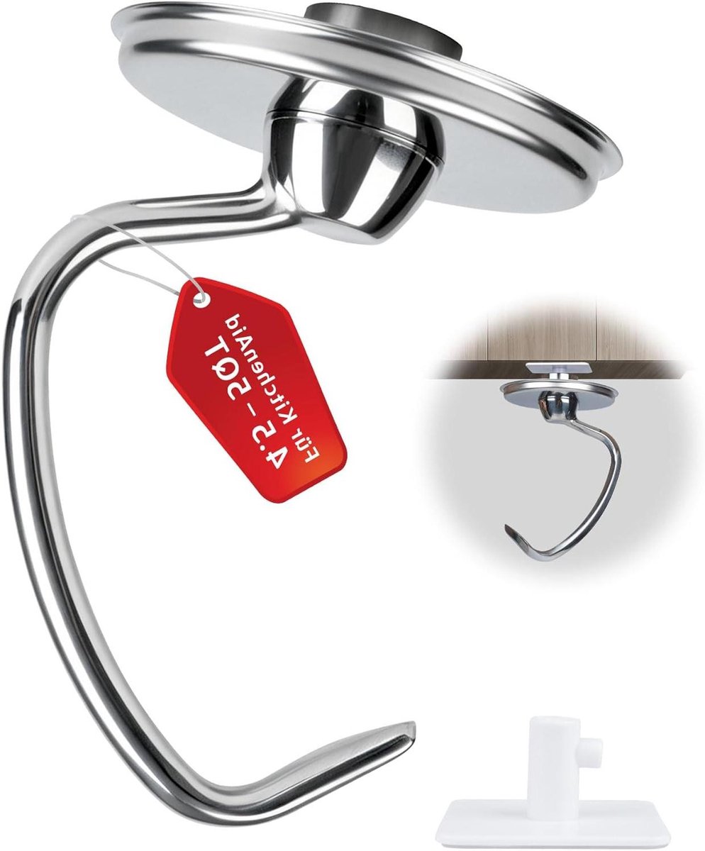 Kneedhaak - Deeg accessoire - Bakken - Roestvrij staal - 15x10x10 cm - Zilver