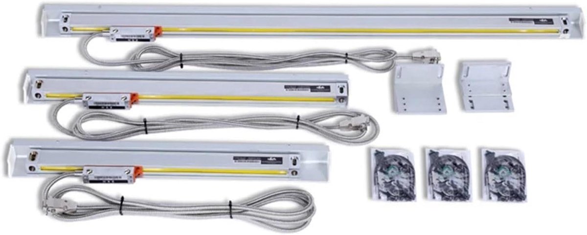 Lineaire Schaal - Optische Liniaal - Precisie Meten - Hoge Nauwkeurigheid - 500mm - Zilver