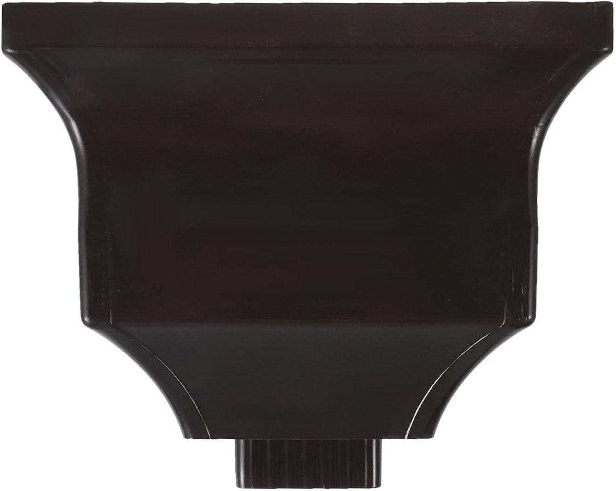 Regenpijp Adapter - Dakgoot Connector - Waterafvoer Tuin - Aluminium Legering - 30 x 22 x 18 cm - Koffie