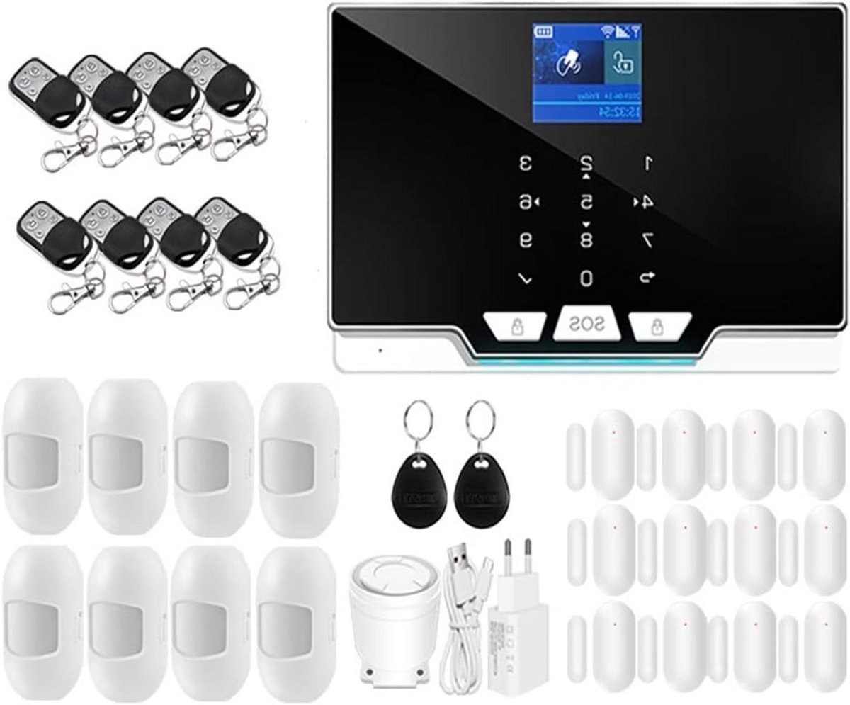 Draadloos Huisalarm - Beveiligingssysteem App - Woningbeveiliging - GSM WiFi Connectie - Medium Set - Wit