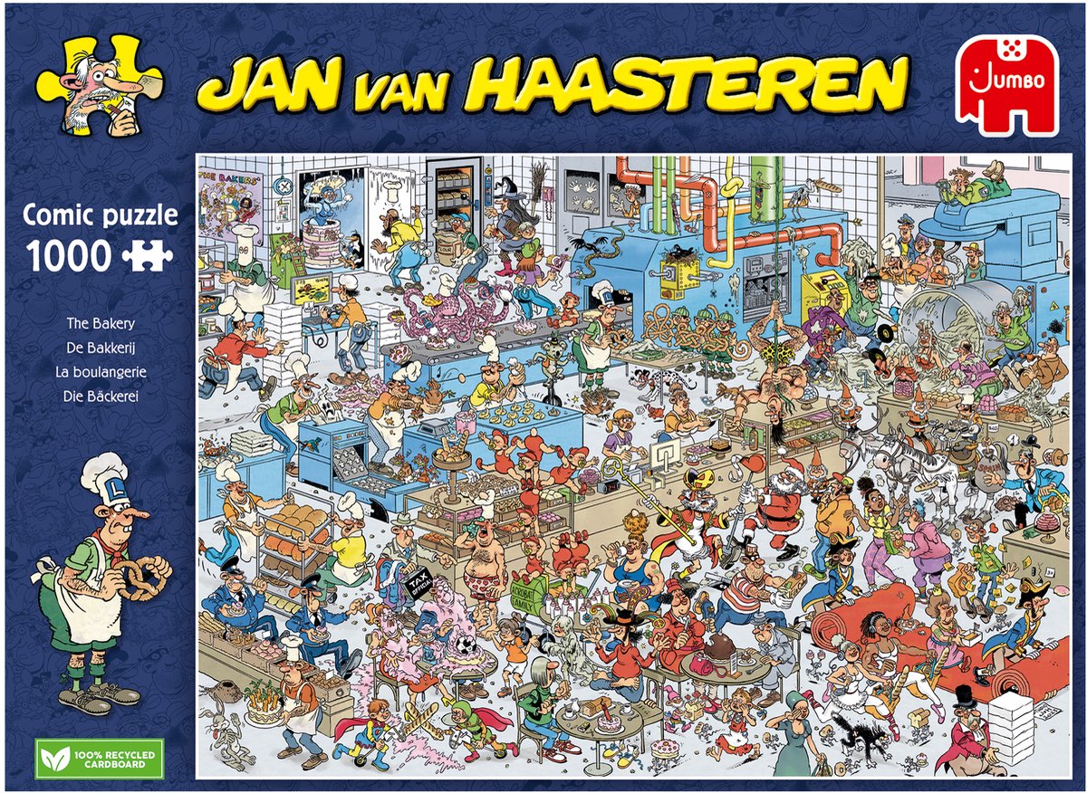 Jan van Haasteren - De Bakkerij - Puzzel - 1000 stukjes legpuzzel — afbeelding 4