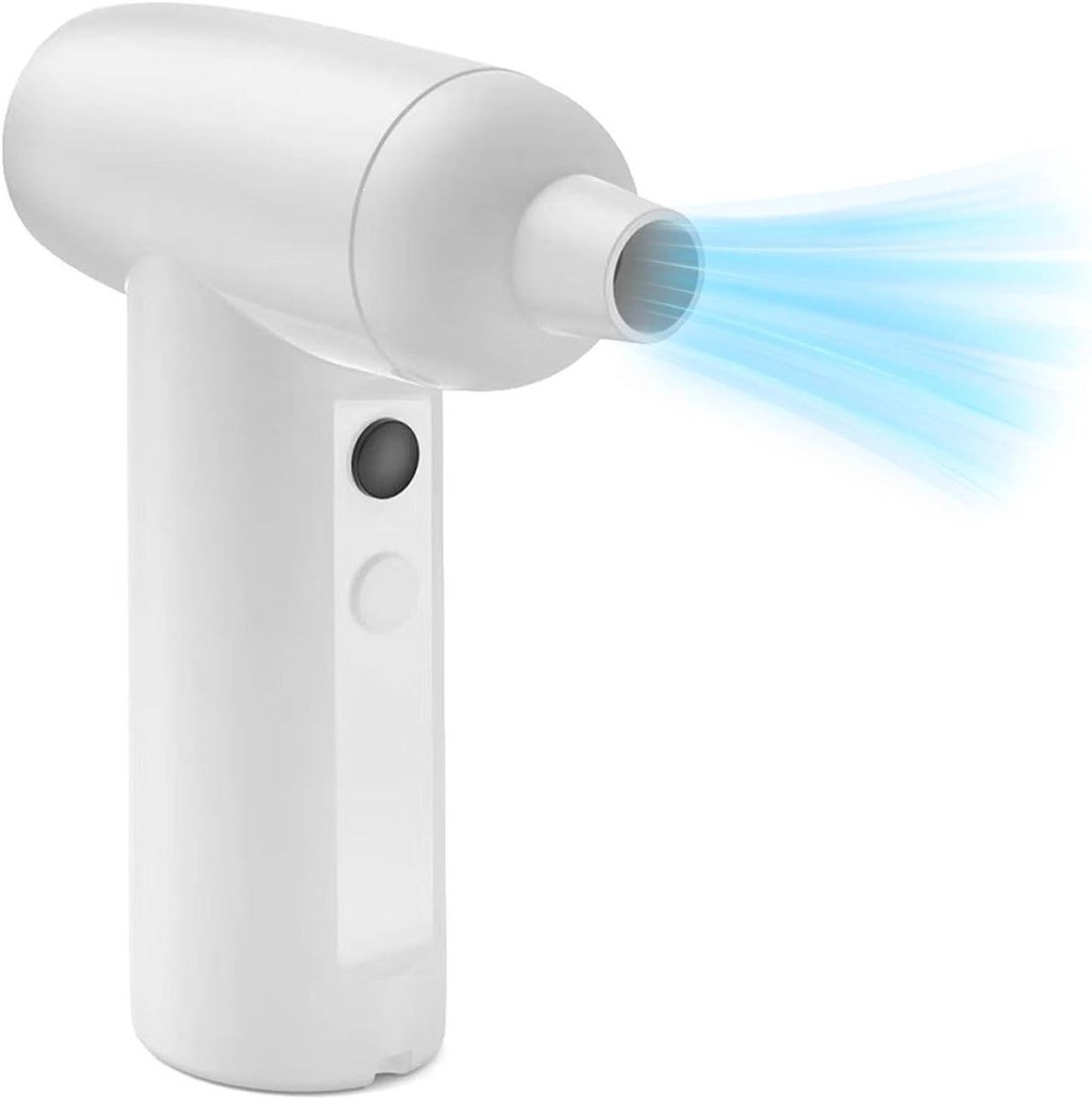 Draagbare Ventilator - Handventilator Oplaadbaar - Persoonlijke Koeling - Krachtige Luchtstroom - 3300 mAh Batterij - Wit