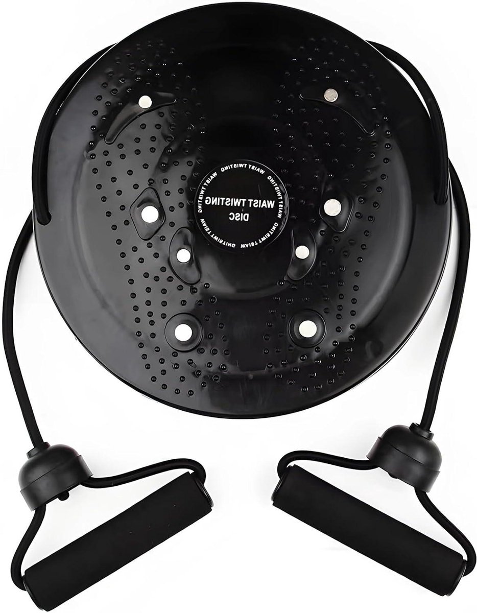 Twist Board - Buikspier trainer - Core Training - Compact Ontwerp - 25 cm - Zwart