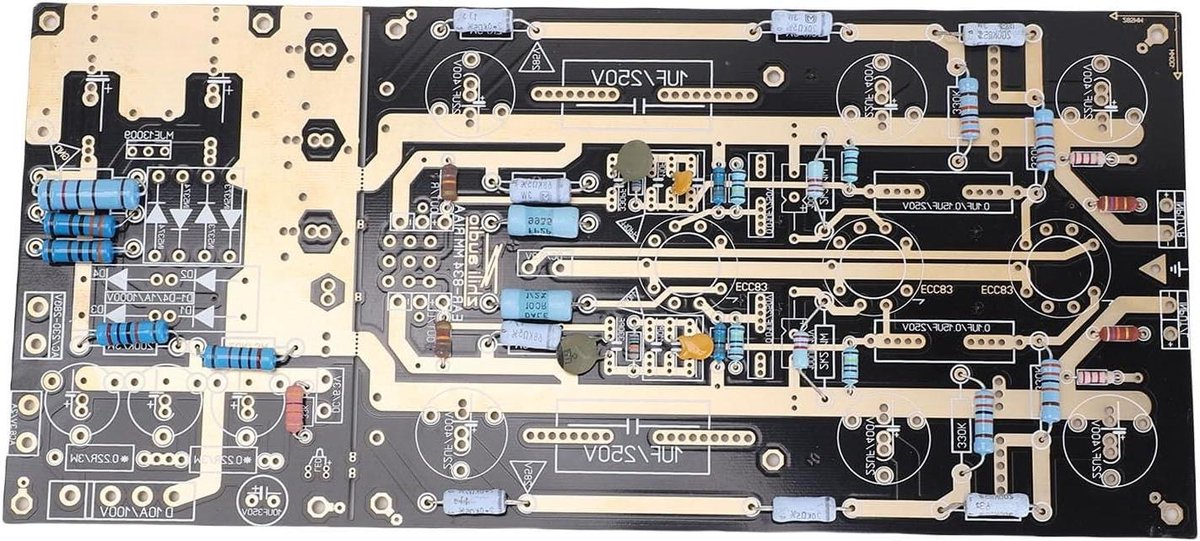 Phono Versterker Board - Platen Speler - Hoge Klankkwaliteit - Premium Componenten - 130x285mm - Groen