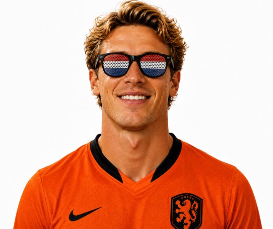 Nederland Oranje Zonnebril - VlaggenBril - HupHollandHup - Supporters Bril - Oranje Fans - Koningsdag / WK / EK / Festival — afbeelding 3
