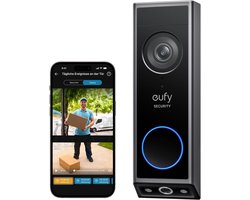 Video deurbel met camera 2K – dubbele camera, kleuren nachtzicht, accu of bedraad, microSD tot 128GB