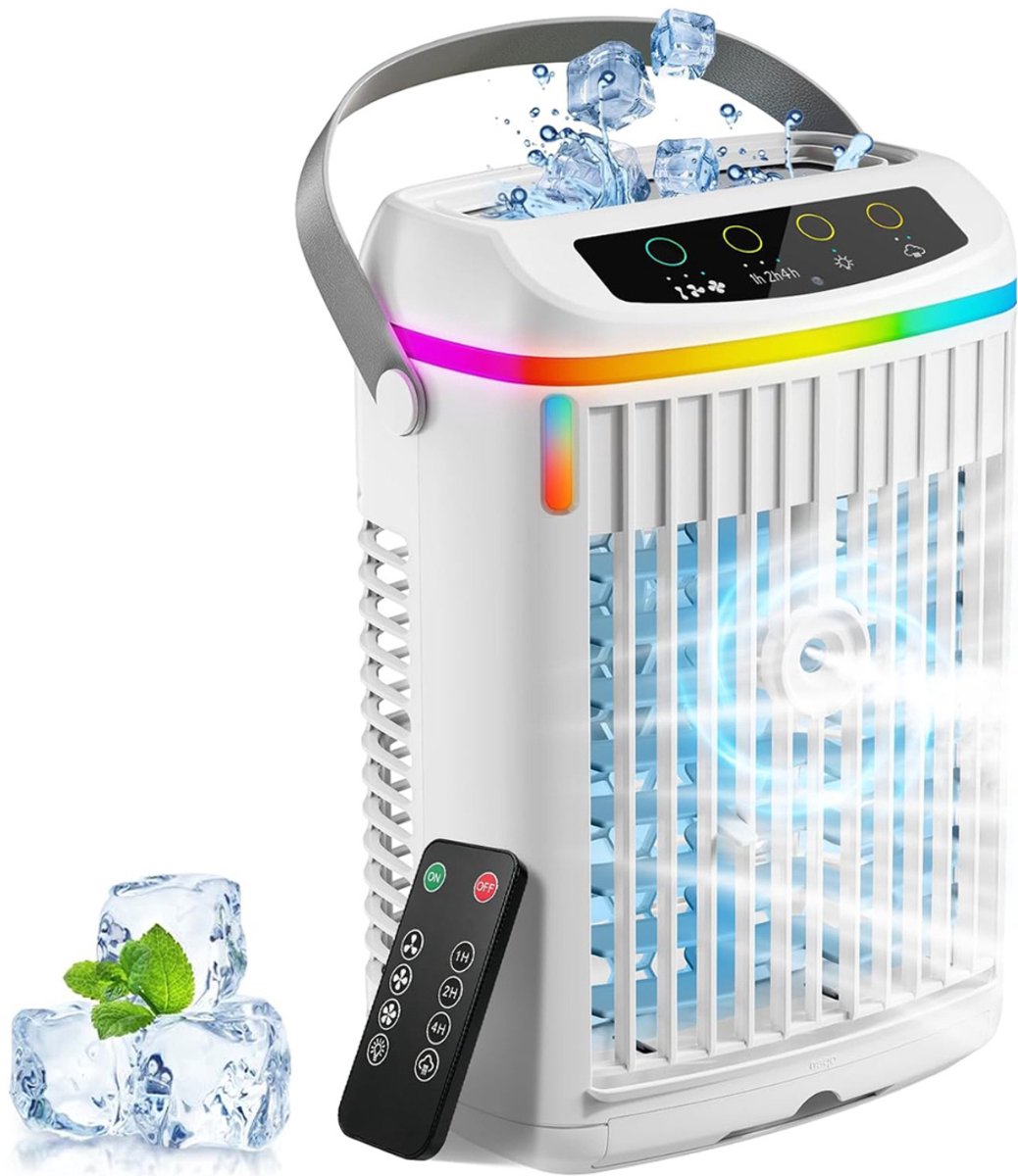 MKSS® Mobiele Airco Zonder Afvoerslang - Aircooler voor Slaapkamer - Draagbare Ventilator