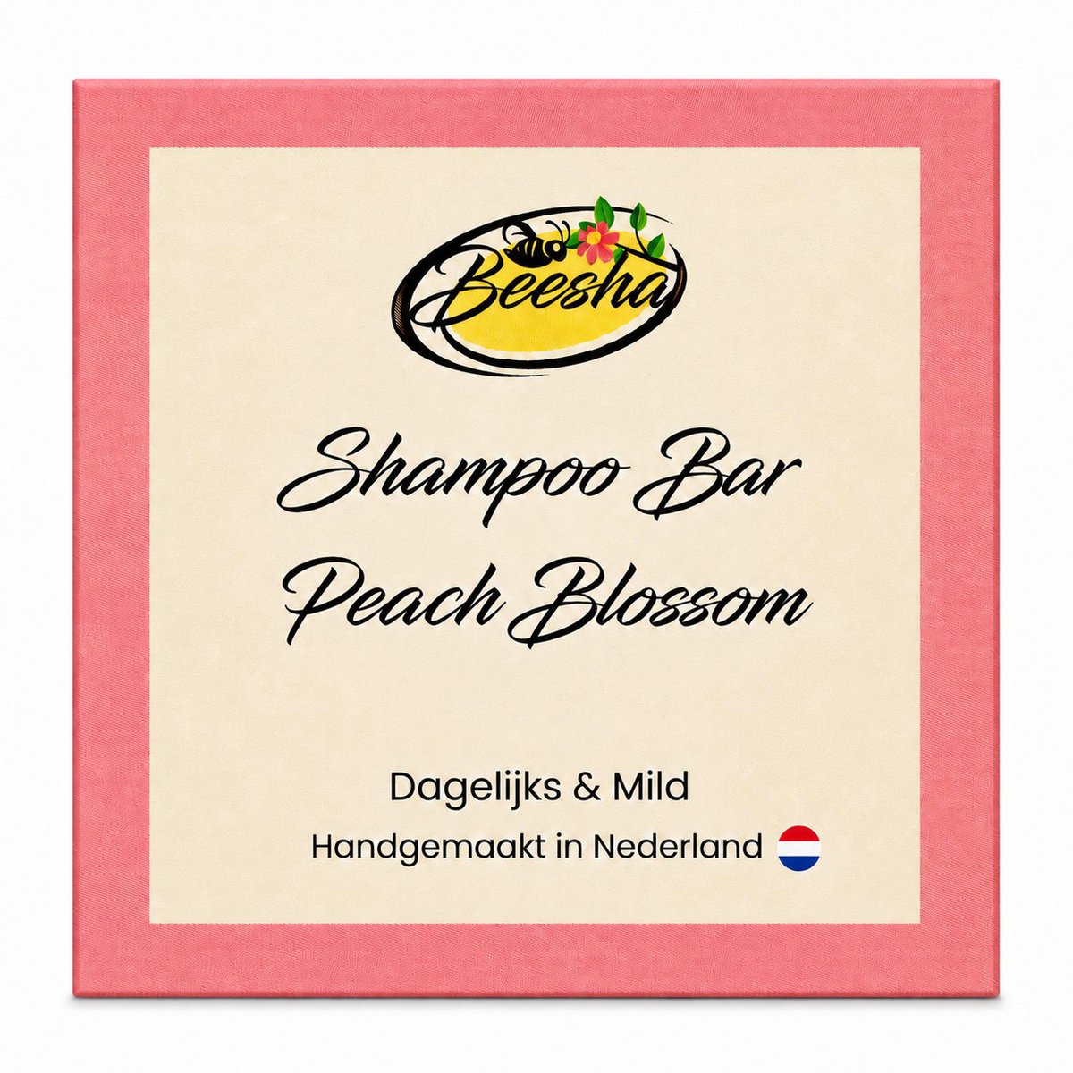 Beesha - Shampoo Bar Peach Blossom - Vegan - Sulfaatvrij - Parabeenvrij - CG Proof
