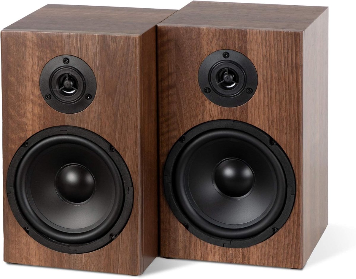 Boekenplankluidsprekers - Hifi speakers - Muziek luisteren - 2-wegsysteem - 65 inch - Bruin