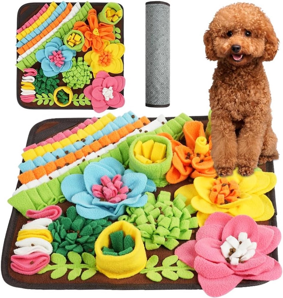 Olfactorische Hond Voedingsmat voor Training - Wasbare Antislip Puzzle Mat voor Mentale Activatie en Speelgoed