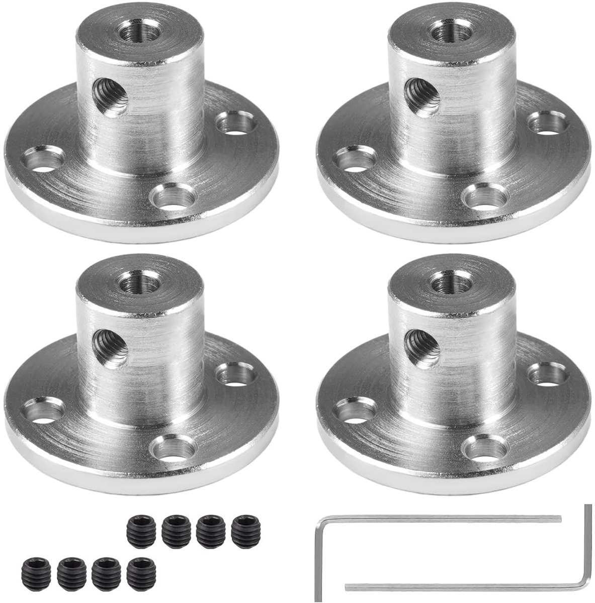 4 Stuks Flenskoppeling voor Modelbouwmotoren, Flenskoppelaars, Golfconnectoren en Koppelingen voor DIY RC Motoren (Binnen Diameter 3mm)