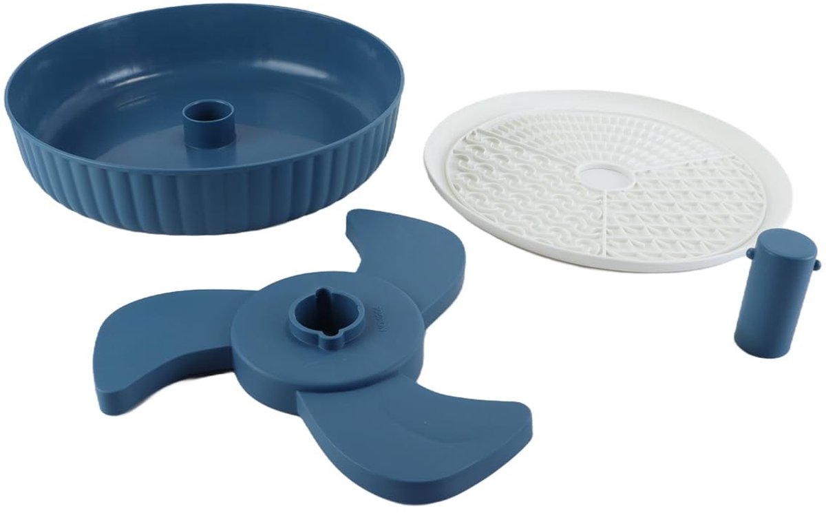 Dailygoods- Voerbak Honden - Langzame Voerbak met Antivertikkingseffect - Antislip Voermat - Zuignap - Veilig PP-Materiaal - Diameter 26 cm - Slowfeeder