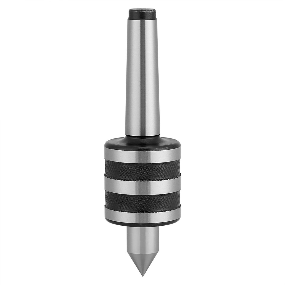 Dailygoods- Live Center Hoge Precisie - MT2 Type - Stalen Losse Kop - Triple Lager - 55-60 HRC Hardheid - Lengte 14,5 cm - Centrepunt