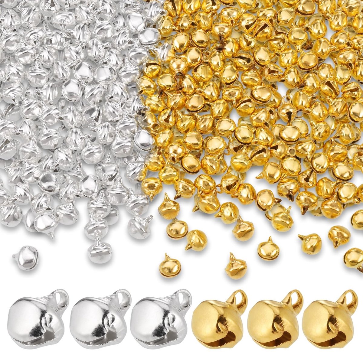 Kleine Jingle Bells - Dailygoods- Kerstbelletjes 200 Stuks
