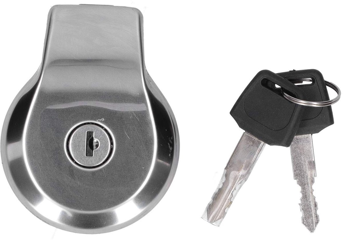 Dailygoods- Tankdop Duurzaam - Inclusief 2 Sleutels - Eenvoudige Installatie - Verbeterde Beveiliging - Aluminiumlegering/Staal - Geschikt voor Virago XV125/XV250/XV535/XV1100 - Brandstoftankdop