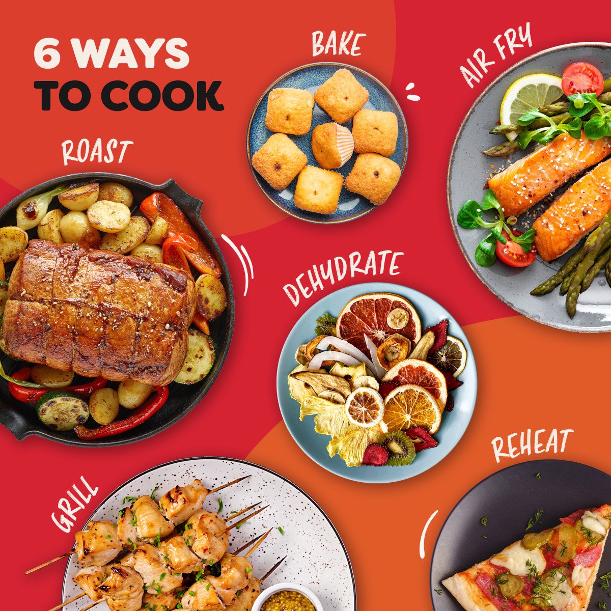 Instant Pot Vortex Versazone 8-in-1 Airfryer 8.5L - 1700W - Airfryen, bakken, roosteren, grillen, opwarmen, dehydrateren met slimme Sync Cook & Sync Finish thumbnail 6