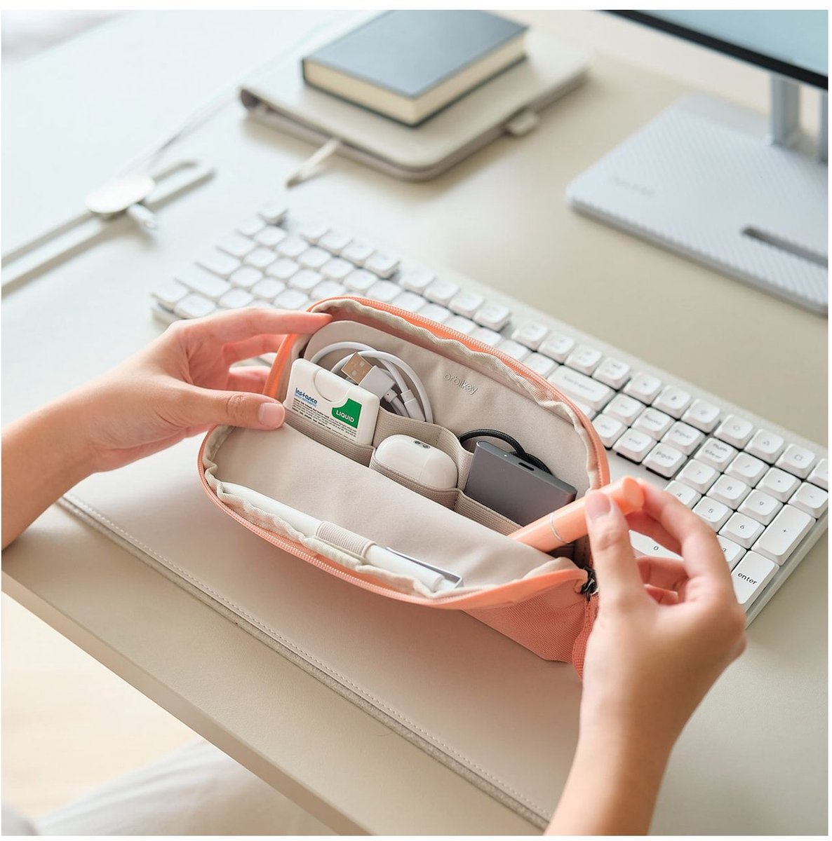 Orbitkey Desk Pouch rose