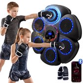 Boxing Machine - Boksmachine met Muziek - Incl. Bokshandschoenen - Bokszak - Music Boxmachine - Boksen en Trainen - met Muziek, Licht & 9 Snelheidsstanden