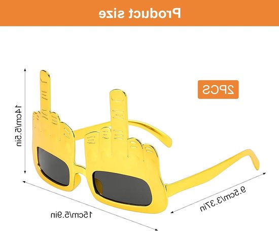 Creatieve Handvormige Zonnebrillen Set van 2 voor Volwassenen en Kinderen, Ideaal voor Feestjes, Carnaval en Halloween, Perfect voor Selfies en Verkleedpartijen — afbeelding 3