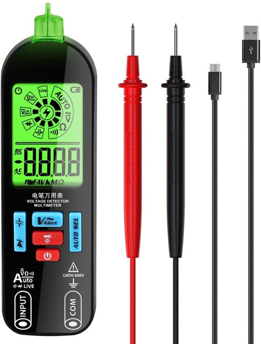 Allecto - Yosoo Digitale Multimeter - Automatische Bereik, Lcd