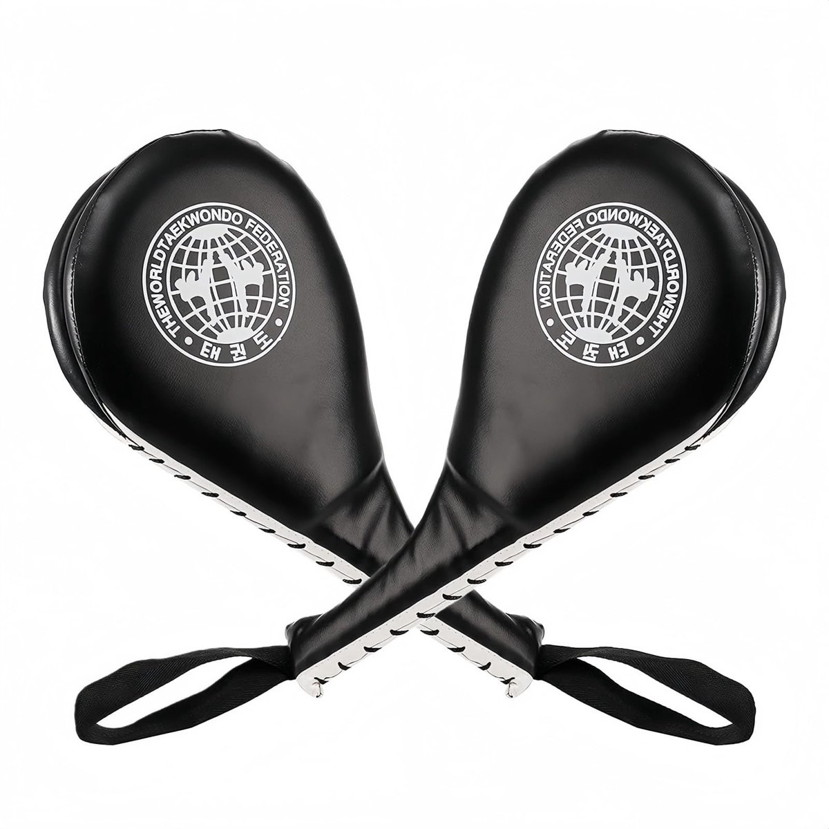 Dailygoods- Kickpads dubbele slagpad - Taekwondo trainingsapparaat - Slaghandschoenen honkbal - Slijtvast leer - Versterkte vulling - Verbeter snelheid en kracht