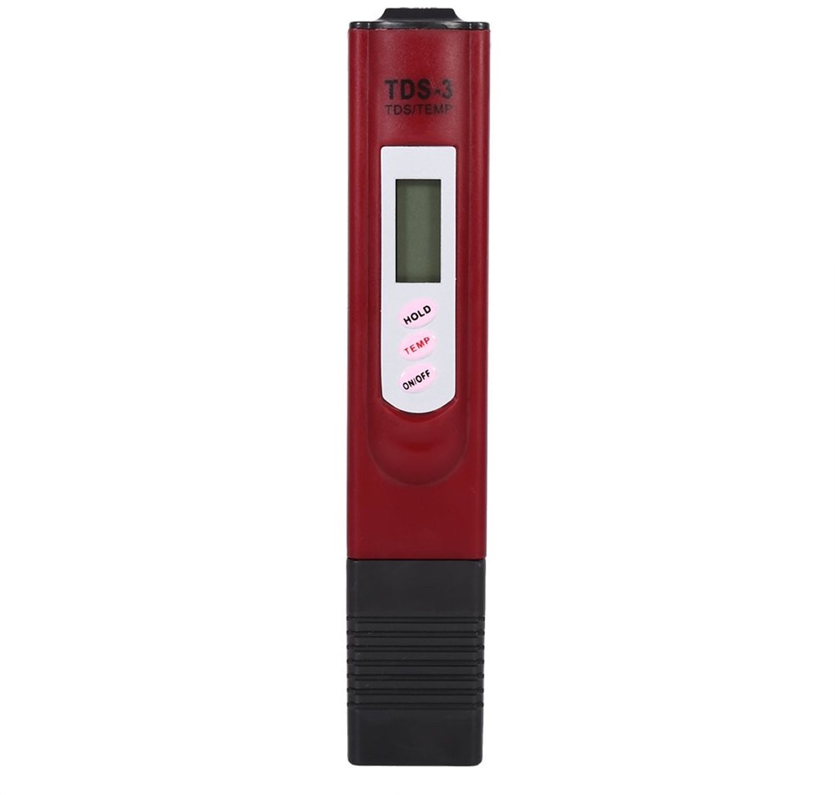 Dailygoods - TDS Water Kwaliteit Tester - Digitale Hardheid Meter voor Aquarium en Zwembad - 0-9990 PPM met LCD Scherm (Rood)