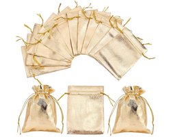 Allecto - Organza Zakjes - Sieraden Opslag - Gouden Kleur - Bruiloft