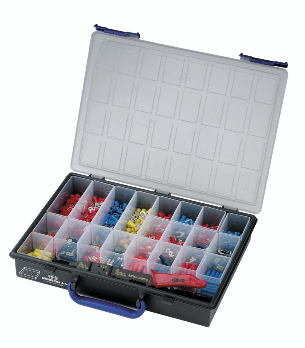 Cimco geïsoleerde kabelschoenen set 501-delig met perstang (181540)