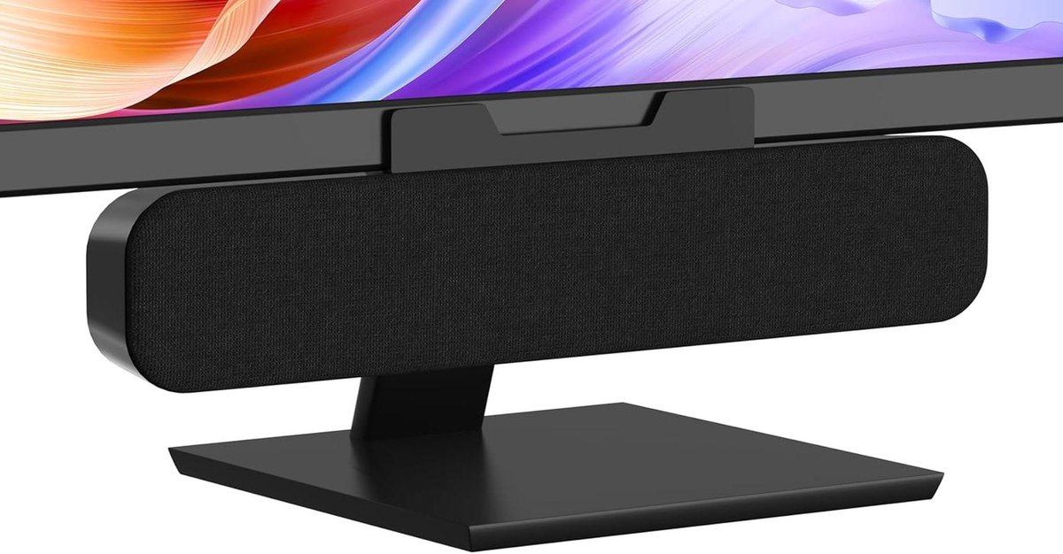 PC Luidspreker - Soundbar Monitor - Geluid Verbeteren - Clip-on Ontwerp - USB Aansluiting - Zwart