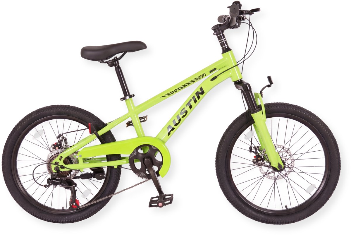 Buxibo - Fiets Austin - Kinder Mountainbike - Stalen Frame - 20 Inch - Groen