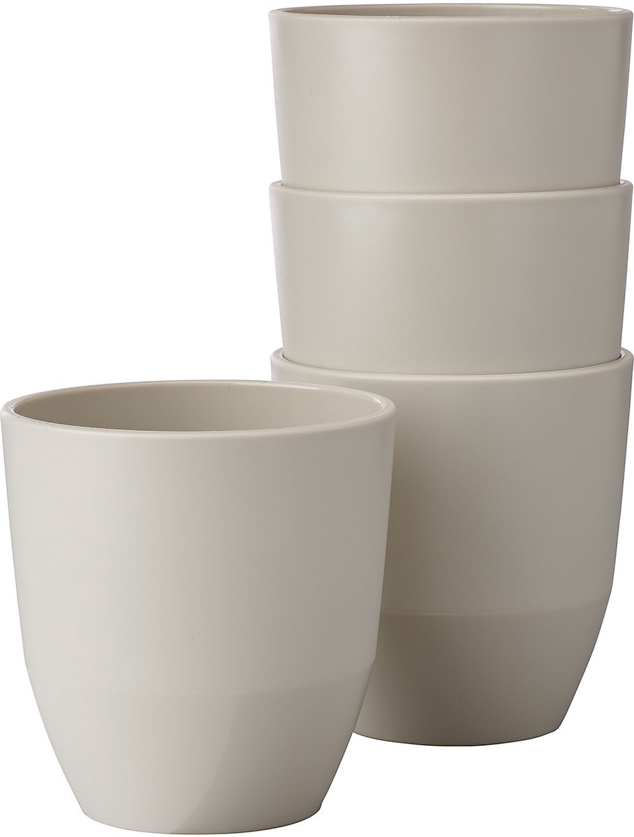 Mepal beker Silueta – 4x 200 ml – Koffiebeker – Nordic white