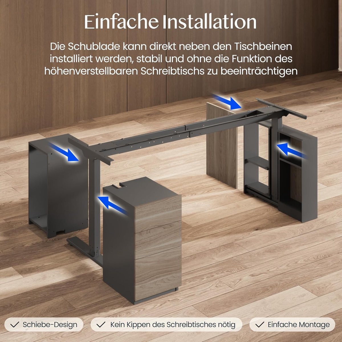 FlexDesk Executive Pro DuoDrive Elektrisch Zit-Sta Bureau 160x80 cm – Dubbele Motor, 25 mm Massief Uit Één Stuk Tafelblad, Memory Functie, LED Hoogtedisplay & Onderbouw Lade – Zwart