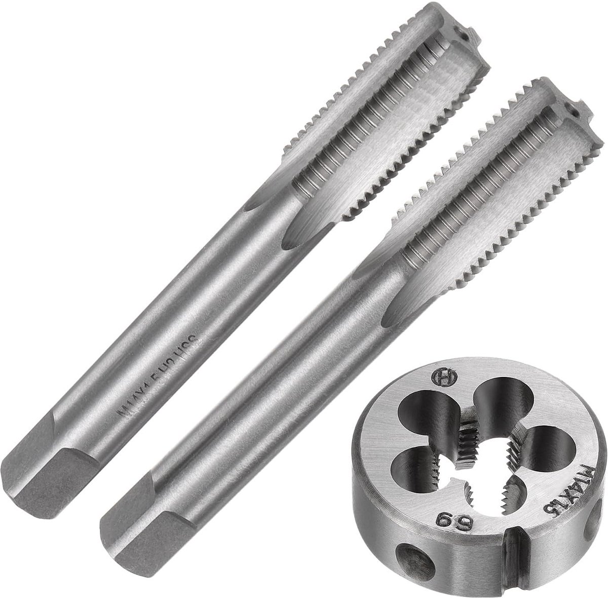 Dailygoods- Draad Tap Set - 3 Stuks Metrische Hand Tap en Die - M14 x