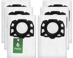 6stuks - Geschikt voor de stofzakken SE4002 (niet-geweven) van de Karcher WD2/WD3/KD3 serie stofzuigers - stofzakken/opvangzakken - geschikt voor SE4001 - SE4002.