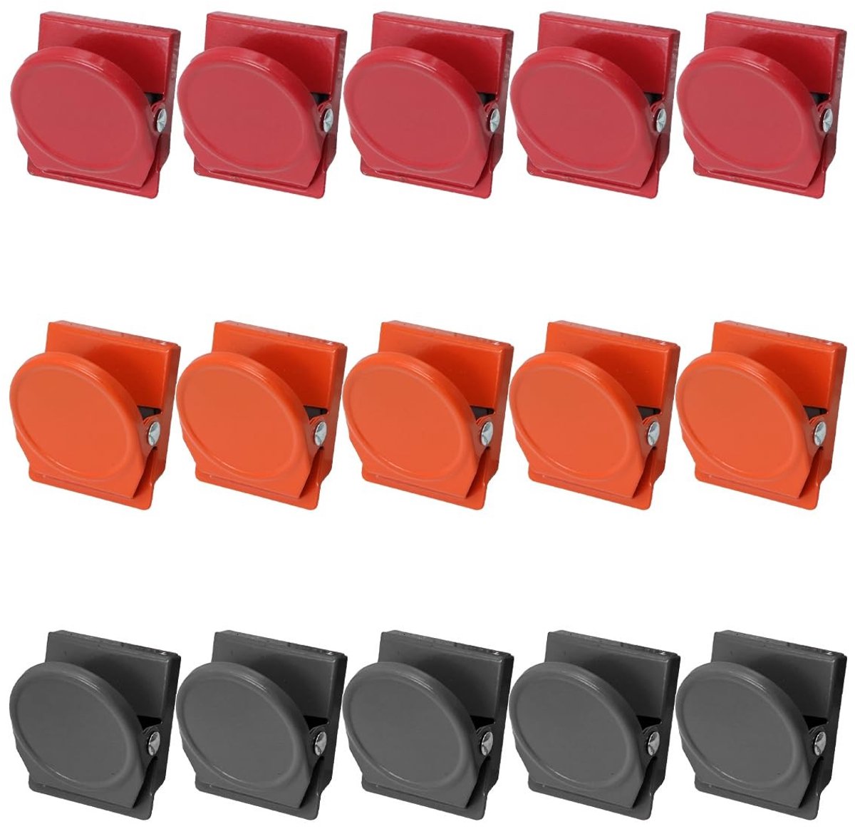 VLEMICO- Magneetklemmen 15 stuks - Sterke Magneten - Multifunctionele Clips - Voor Koelkast/Whiteboard - Organiseren van Memo's - Ideaal voor Thuis/Kantoor