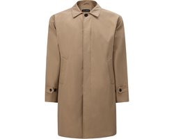 ALLTHEMEN Heren Trenchcoat Reverskraag Smart Casual - Strijkvrij - 3XL