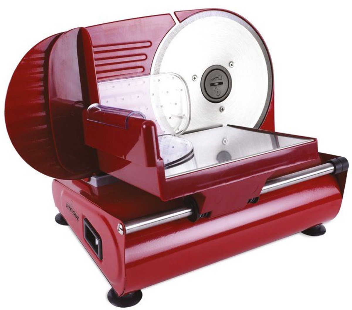 Le Pratique | Krachtige Elektrische (100W) Allessnijder voor Brood, Vlees & Kaas | Ø19 cm RVS-mes | Perfecte Snijdikte van 0-15 mm | Made in Italy