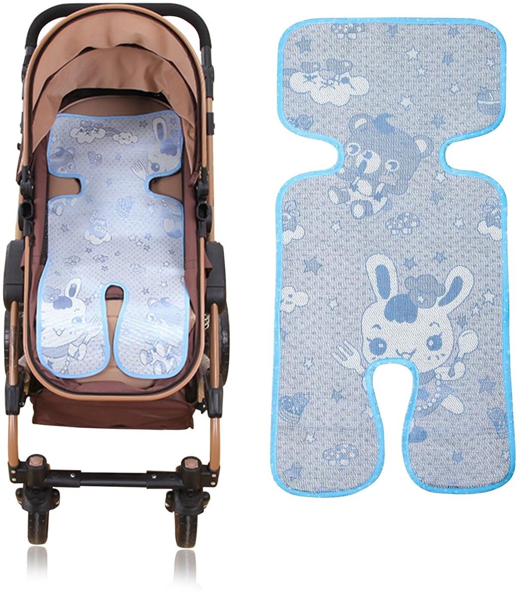 LIVIA HOME- Zomerzitkussen Ademend - Zitkussen Kinderwagen - Zomerzitkussen Buggy - Kussen Kinderzitje - 73 x 33 cm - Huidvriendelijk Materiaal - Kinderwagenkussen