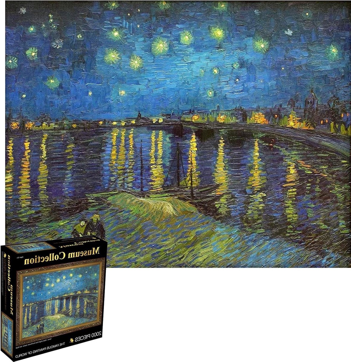 Puzzel van 2000 Stukken met Sterrennacht Over Rhoon, 100 x 70 cm, Perfect voor Volwassenen, Uitdagend en Creatief Vermaak
