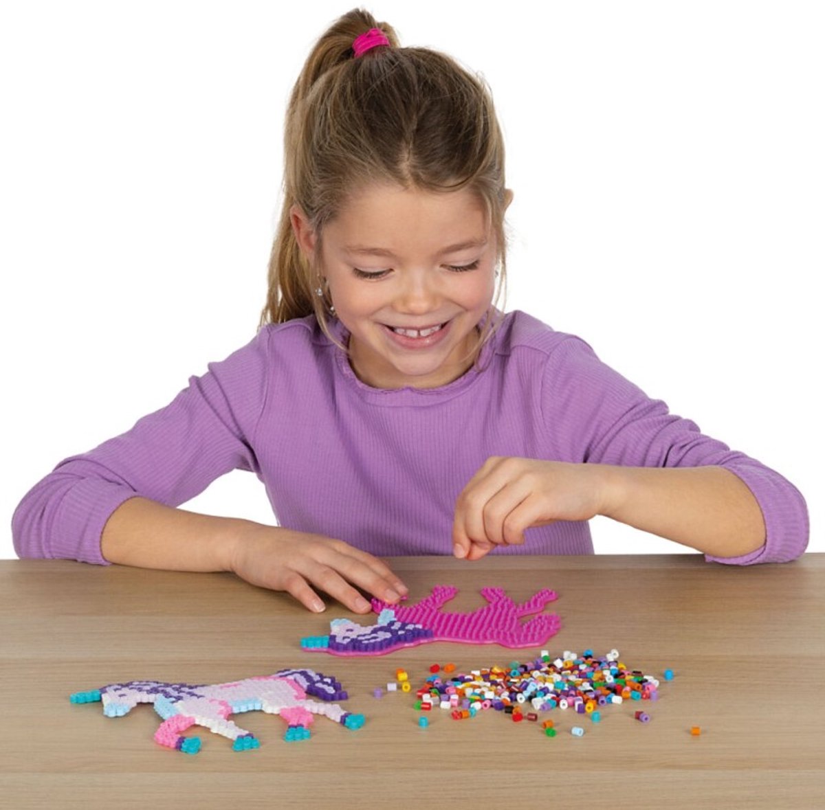 SES Creative - Green Beedz - Unicorn - Strijkkralen - 1800 Stuks - Gerecycled Materiaal - Duurzaam - Vanaf 5 Jaar — afbeelding 6