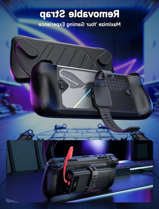 Compatibele ModCase voor ASUS ROG Ally X (2024) met Afneembare Voorzijde, Beschermhoes en Draagband - Ideaal voor Gaming en Bescherming — afbeelding 4