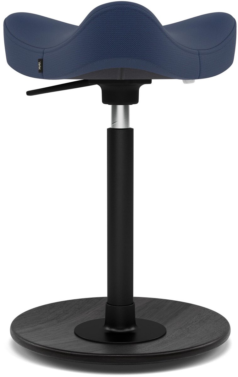 Varier Stokke Move Compact zadelkruk, Blauw/Zwart Revive - ergonomisch