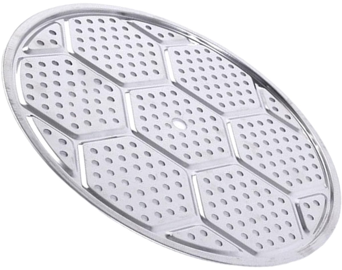 Dailygoods- Stoomrek multifunctioneel - Ronde Stoomplaat - Roestvrij Staal - Hoge Temperatuurbestendigheid - Voor Wok en Koken - 25 cm - Stoommandje