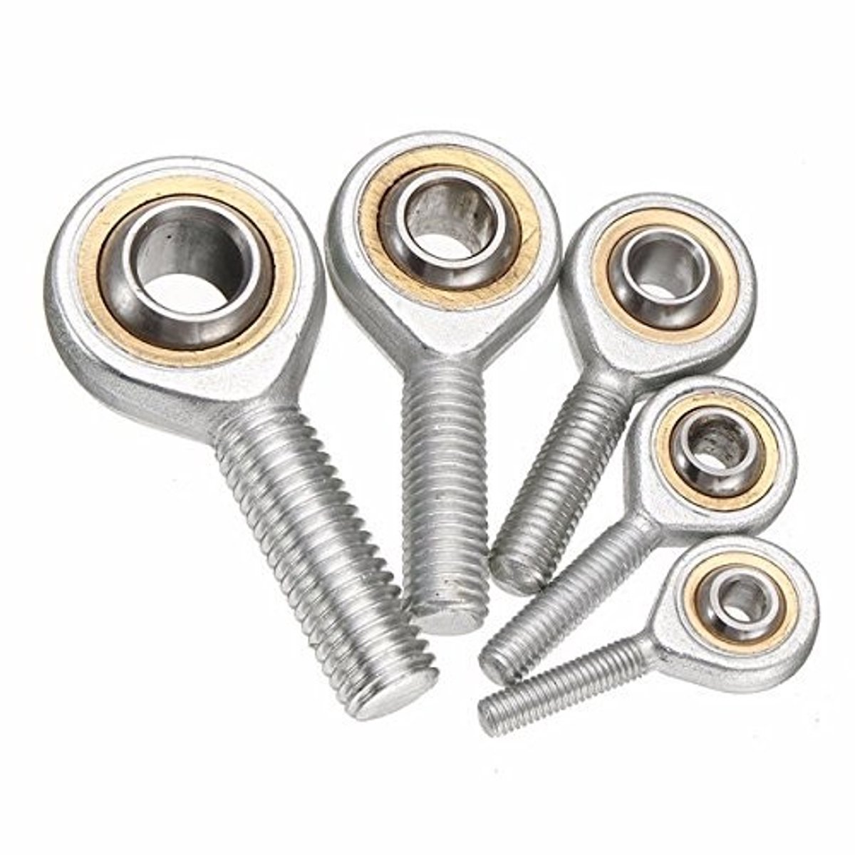 Dailygoods- Verbindingskop M5-M12 - Buitendraad - Brons - Gelegeerd Staal - Corrosiebestendig - Ondersteuning voor zware stootbelastingen - Lager
