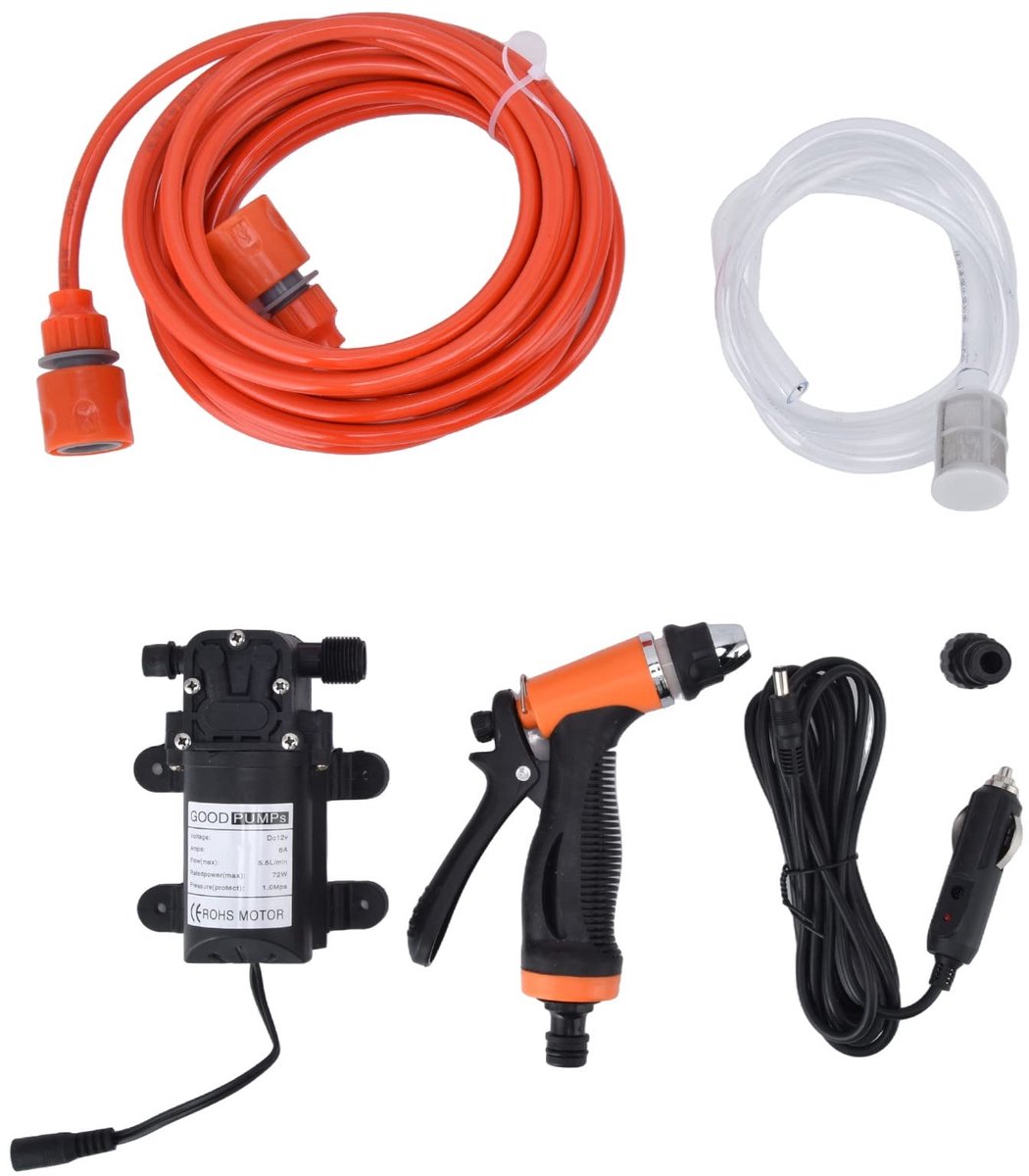 Dailygoods- Hogedrukreiniger Draagbaar - Krachtige Reiniger - 12V